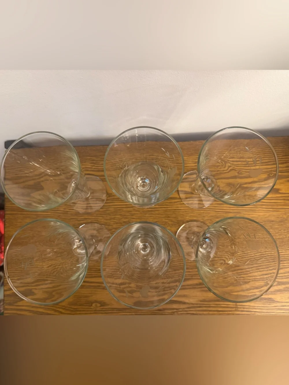 Vintage Princess House Heritage Crystal Pilsner Glasses - Set of 6 - EUC